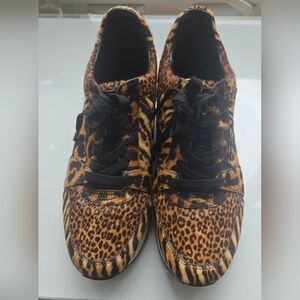 MICHAEL Michael Kors Leopard-Print Lace-Up Sneakers - Brown/Black